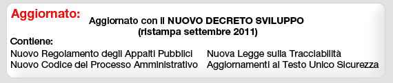 Aggiornato con il NUOVO DECRETO SVILUPPO